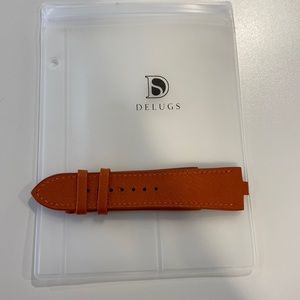 DELUGS Orange Chevre Vacheron Constantin Overseas Strap. Unisex